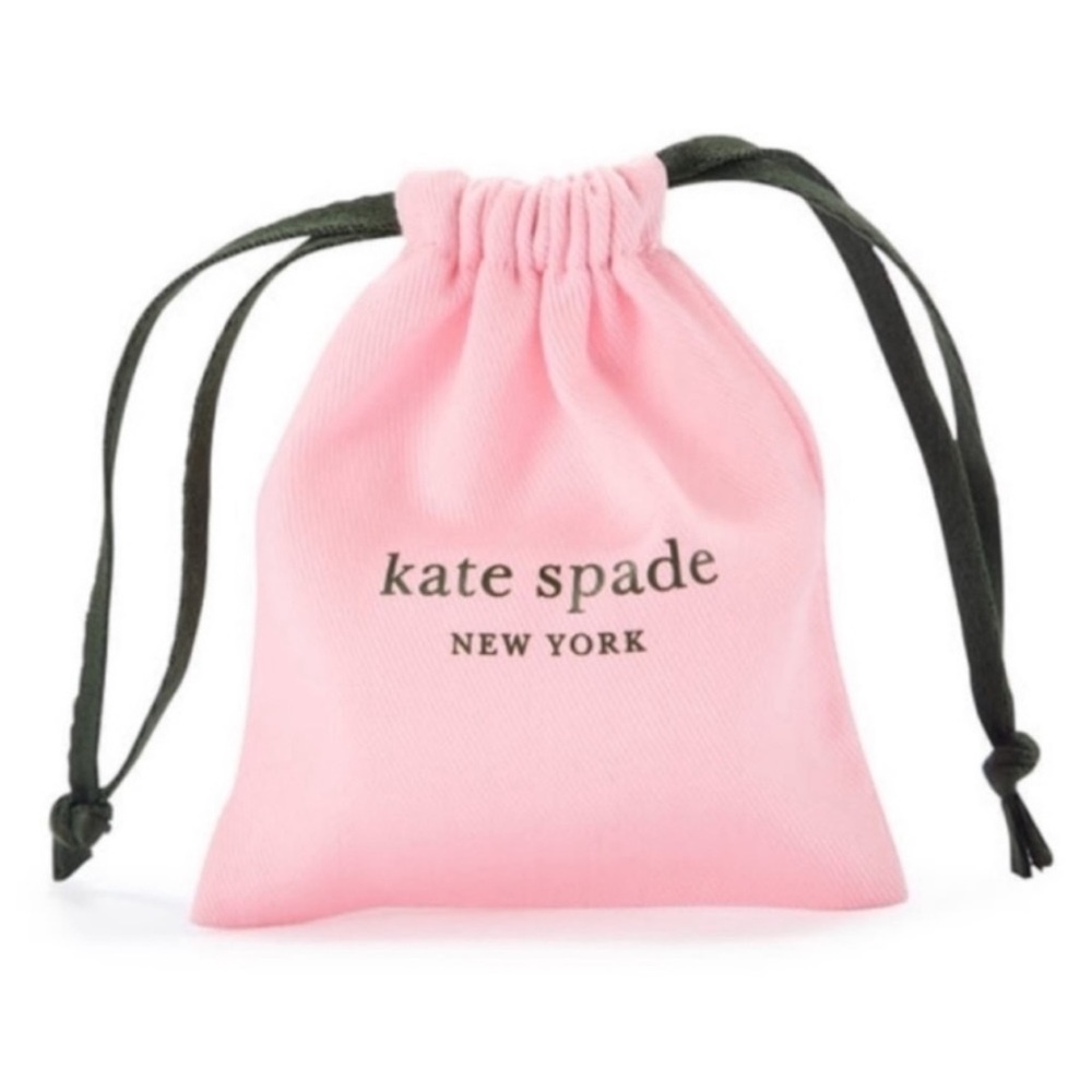 KATE SPADE • Red Take a Bow Bangle Stacking Layering Gold Bracelet - Picture 3 of 4